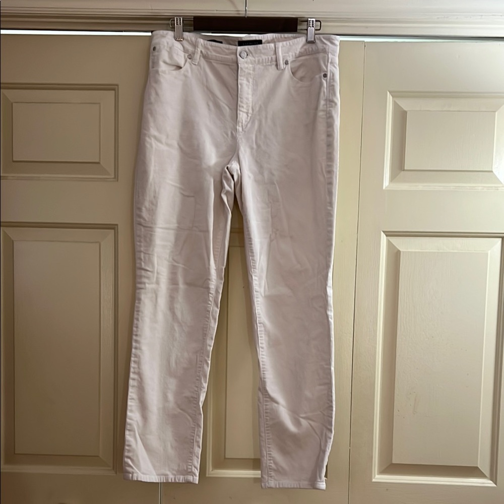 Talbots winter white Corduroy jeans 5 pockets straight
